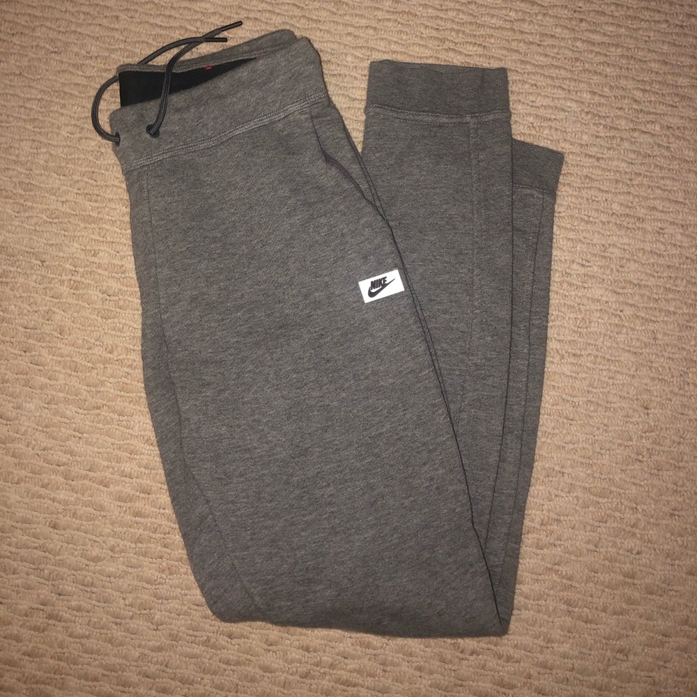 Gray Nike joggers